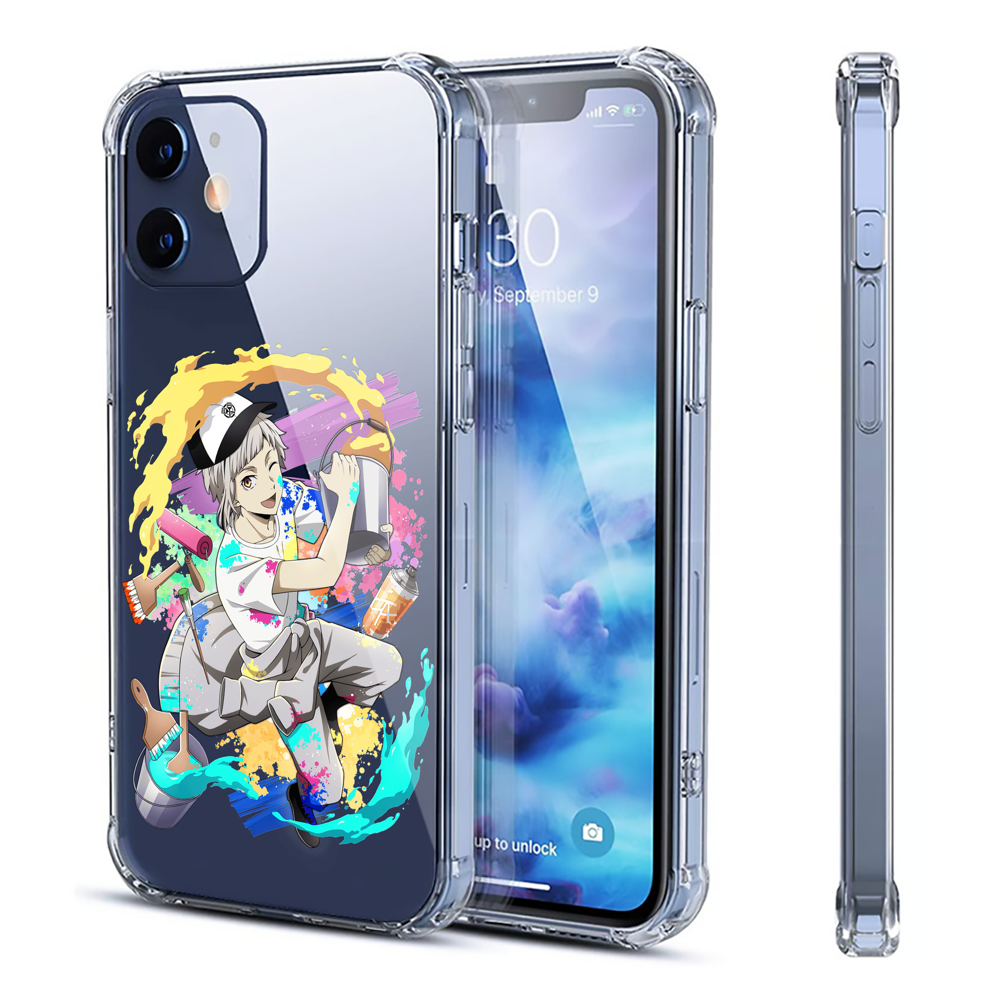 （画像用） 文豪ストレイドッグス Bungo Stray Dogs 【iPhone 12シリーズ対応】透明スマホケース（クリアソフトケース）